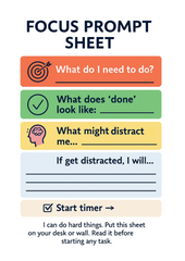 Focus Prompt Sheet